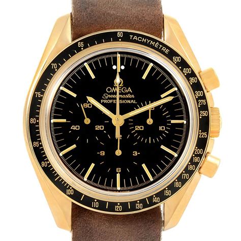 omega moon watch 18k.